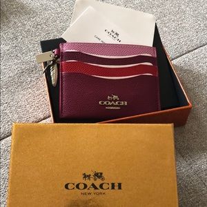 Coach Card Holder (New) Firm on Price